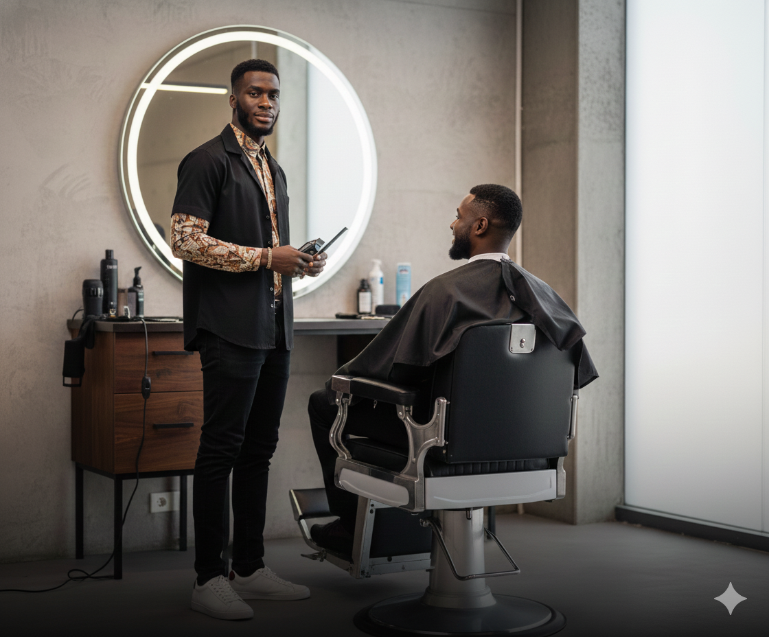 Photo of Emily Brown, barber